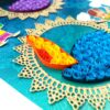 Sparkling Handmade Quilled Diwali Greeting Card D16 image Sparkling Handmade Quilled Diwali Greeting Card D16 image