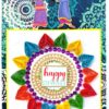 Sparkling Handmade Quilled Diwali Greeting Card D18 image Sparkling Handmade Quilled Diwali Greeting Card D18 image