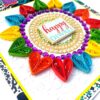 Sparkling Handmade Quilled Diwali Greeting Card D18 image Sparkling Handmade Quilled Diwali Greeting Card D18 image