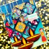 Sparkling Handmade Quilled Diwali Greeting Card D15 image Sparkling Handmade Quilled Diwali Greeting Card D15 image