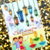 Sparkling Handmade Quilled Diwali Greeting Card D17 image Sparkling Handmade Quilled Diwali Greeting Card D17 image