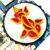 Sparkling Handmade Quilled Diwali Greeting Card D20 image Sparkling Handmade Quilled Diwali Greeting Card D20 image