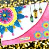 Sparkling Handmade Quilled Diwali Greeting Card D19 image Sparkling Handmade Quilled Diwali Greeting Card D19 image