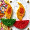 Sparkling Handmade Quilled Diwali Greeting Card D21 image Sparkling Handmade Quilled Diwali Greeting Card D21 image