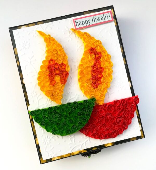 Card With Drawer Diwali Gift Greeting Card D28 image Card With Drawer Diwali Gift Greeting Card D28 image