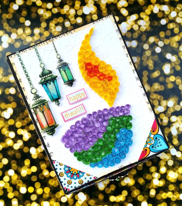Card With Drawer Diwali Gift Greeting Card D29 image Card With Drawer Diwali Gift Greeting Card D29 image
