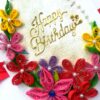 Quilled Birthday 3 Fold Mini Scrapbook Card image Quilled Birthday 3 Fold Mini Scrapbook Card image