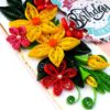 Yellow & Red Quilled Birthday Card image Yellow & Red Quilled Birthday Card image