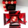Red & Black Love and Birthday Explosion Box image Red & Black Love and Birthday Explosion Box image