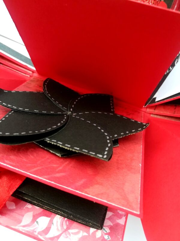 Red & Black Love and Birthday Explosion Box image Red & Black Love and Birthday Explosion Box image