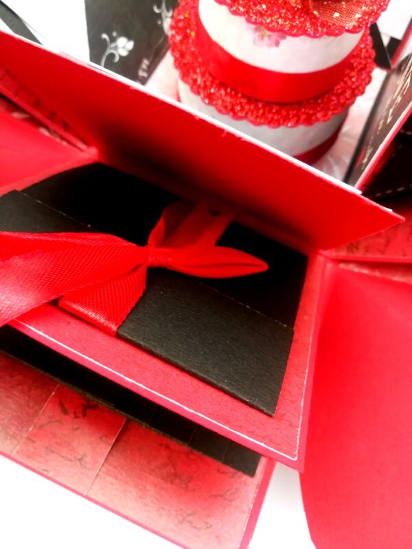 Red & Black Love and Birthday Explosion Box image Red & Black Love and Birthday Explosion Box image