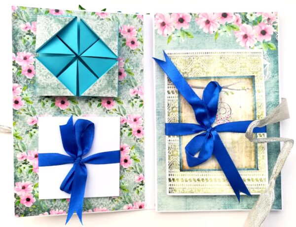 Love and Birthday Male themed 3 fold Mini Scrapbook image