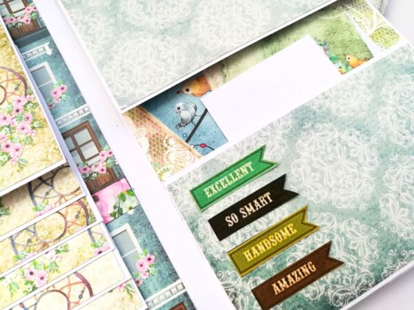Love and Birthday Male themed 3 fold Mini Scrapbook image