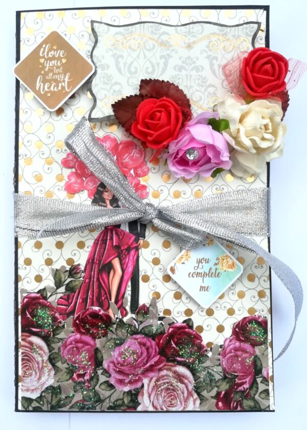 Love Themed 3 fold Mini Scrapbook image Love Themed 3 fold Mini Scrapbook image