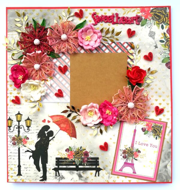 Sparkling Big Large Love Greeting Card Mini Scrapbook image