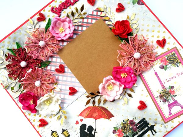 Sparkling Big Large Love Greeting Card Mini Scrapbook image