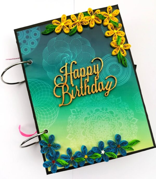 Happy Birthday Handmade Scrapbook Gift - D1 image Happy Birthday Handmade Scrapbook Gift - D1 image