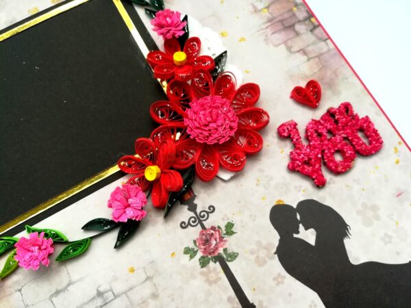 Sparkling Big Large Love Greeting Card Mini Scrapbook image