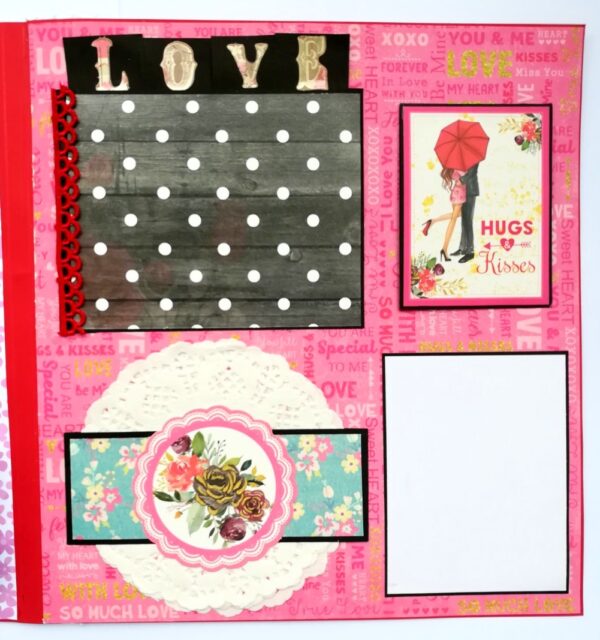 Sparkling Big Large Love Greeting Card Mini Scrapbook image
