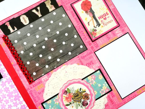 Sparkling Big Large Love Greeting Card Mini Scrapbook image