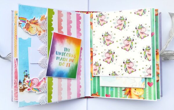 Sparkling Unicorn Birthday Scrapbook image Sparkling Unicorn Birthday Scrapbook image