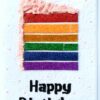 Sparkling Rainbow Cake Birthday Greeting card image Sparkling Rainbow Cake Birthday Greeting card image