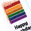 Sparkling Rainbow Cake Birthday Greeting card image Sparkling Rainbow Cake Birthday Greeting card image