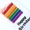 Sparkling Rainbow Cake Birthday Greeting card image Sparkling Rainbow Cake Birthday Greeting card image