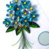 Blue Quilled Bouquet Greeting Card image Blue Quilled Bouquet Greeting Card image