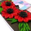 Sparkling Red Quilled Flowers Birthday Card image Sparkling Red Quilled Flowers Birthday Card image