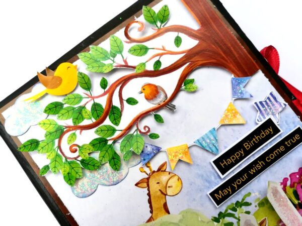 Happy Birthday Kids Themed Colorful Scrapbook image