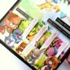 Happy Birthday Kids Themed Colorful Scrapbook image