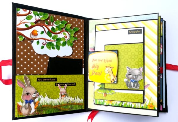 Happy Birthday Kids Themed Colorful Scrapbook image