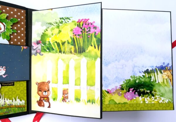 Happy Birthday Kids Themed Colorful Scrapbook image