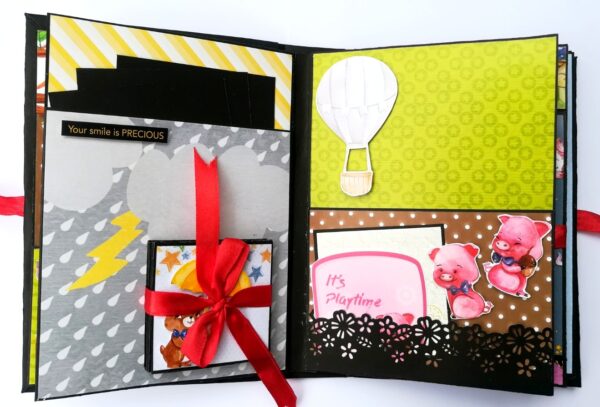 Happy Birthday Kids Themed Colorful Scrapbook image