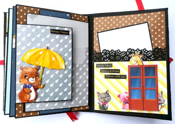 Happy Birthday Kids Themed Colorful Scrapbook image