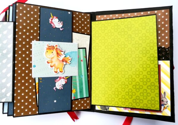 Happy Birthday Kids Themed Colorful Scrapbook image