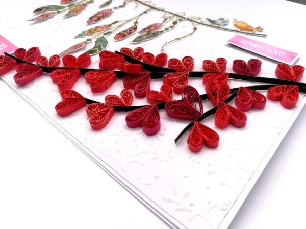 Love and Anniversary Quilled Heart Card image Love and Anniversary Quilled Heart Card image
