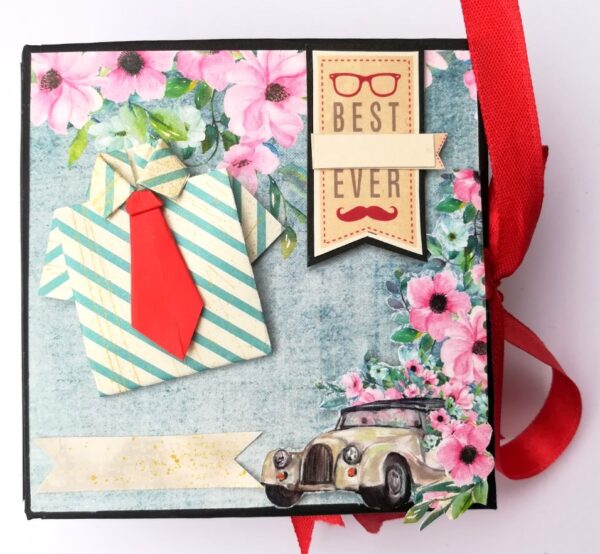 Male Themed Pocket Mini Scrapbook - M1 image Male Themed Pocket Mini Scrapbook - M1 image