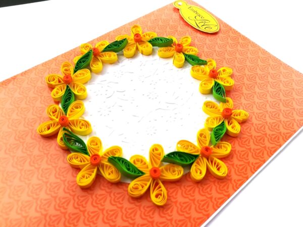 Quilled Yellow Flowers Greeting Card image Quilled Yellow Flowers Greeting Card image