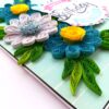 Sparkling Blue Quilled Flowers Birthday Card image Sparkling Blue Quilled Flowers Birthday Card image