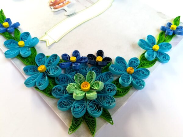 Quilled Blue Themed All Occasion card image Quilled Blue Themed All Occasion card image