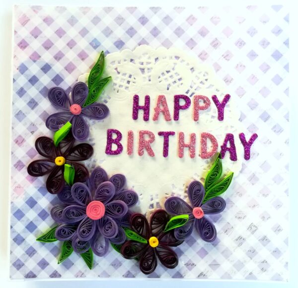 Sparkling Purple Quilled Mini Zigzag Scrapbook - D2 image Sparkling Purple Quilled Mini Zigzag Scrapbook - D2 image