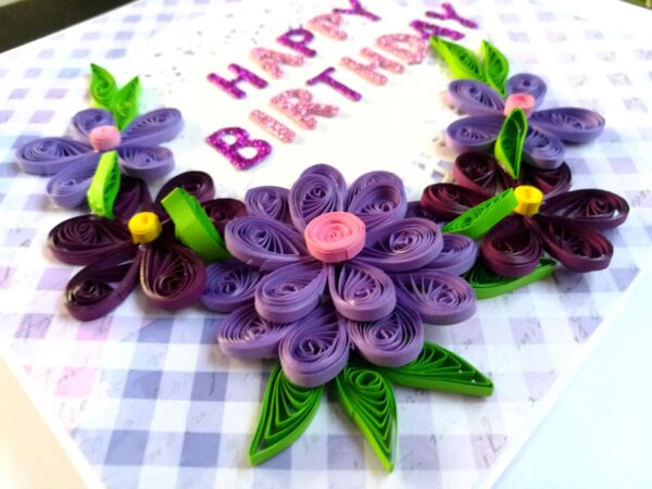 Sparkling Purple Quilled Mini Zigzag Scrapbook - D2 image Sparkling Purple Quilled Mini Zigzag Scrapbook - D2 image