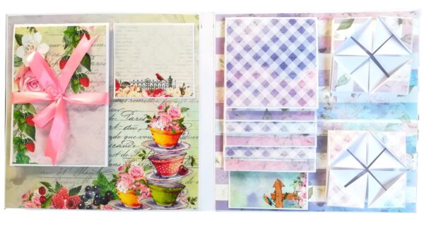 Sparkling Purple Quilled Mini Zigzag Scrapbook - D2 image Sparkling Purple Quilled Mini Zigzag Scrapbook - D2 image