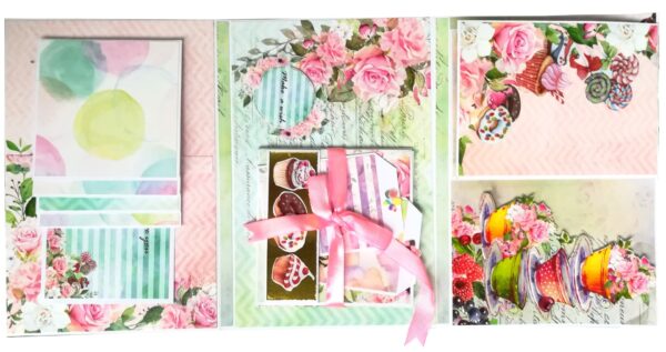 Sparkling Multicolored Birthday Mini Scrapbook C1 image Sparkling Multicolored Birthday Mini Scrapbook C1 image