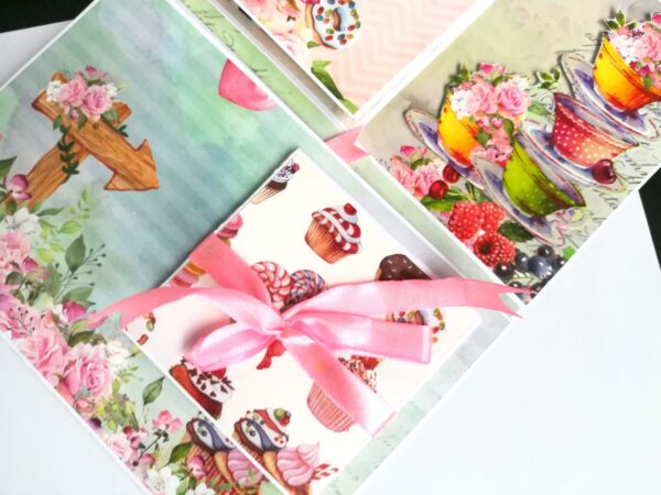 Sparkling Multicolored Birthday Mini Scrapbook C1 image Sparkling Multicolored Birthday Mini Scrapbook C1 image