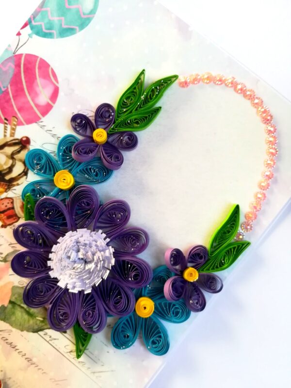 Sparkling Happy Birthday Quilled Card image Sparkling Happy Birthday Quilled Card image