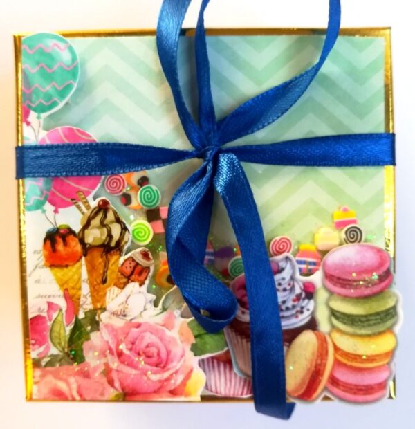 Love/Birthday Miniature Scrapbook Gift box image Love/Birthday Miniature Scrapbook Gift box image