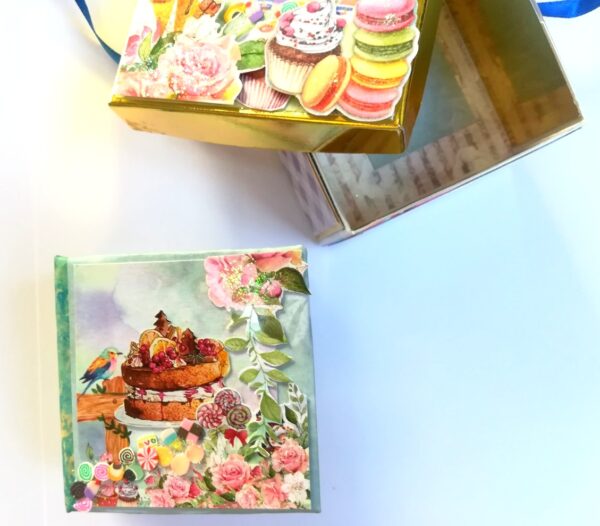 Love/Birthday Miniature Scrapbook Gift box image Love/Birthday Miniature Scrapbook Gift box image